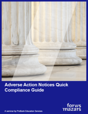 Adverse Action Notices Quick Compliance Guide